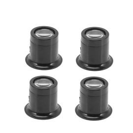 Angoily 4Pcs Portable Jeweler Loupe Magnifier Convenient Watch Repair Tool Lightweight Lens for Detailed Inspection of Jewelry Coins Stamps and Crafts