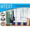 MTEXT Geschirrtücher Küchenhandtuch aus 100% Baumwolle 10 Stück Pack, 50x70
