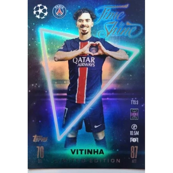Match Attax 2024 2025 Vitinha Limited Edition Time to Shine