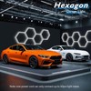BRILLIHOOD Hexagon Garage Lights, LED Honeycomb Lights Ceiling, 192W, 23040LM,