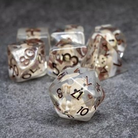 Sage's Pups Resin Polyhedral Dice Set | Dungeons and Dragons DnD TTRPG