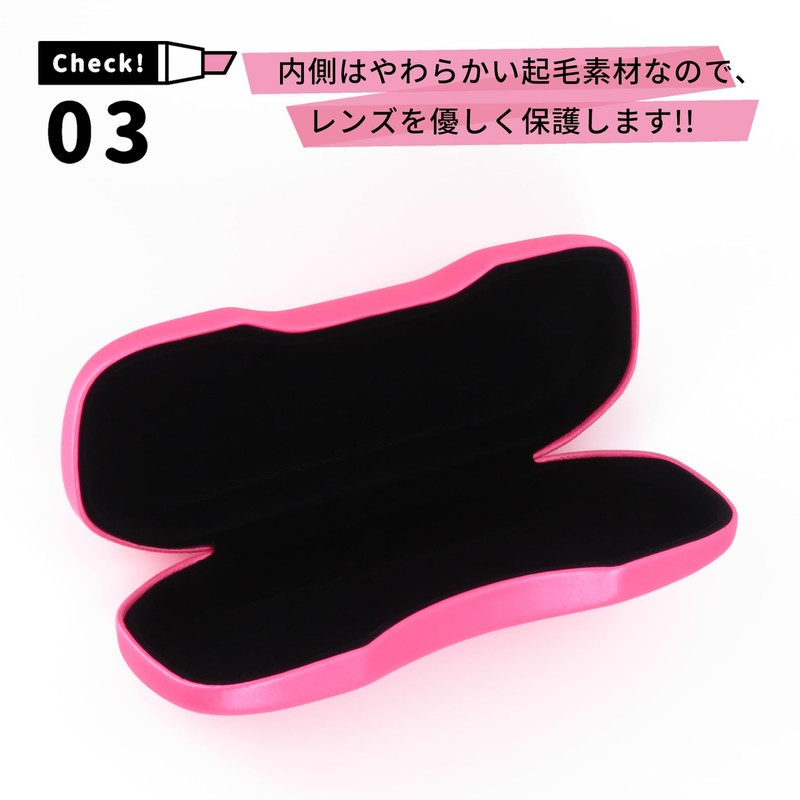 CHARMANT MT554 Eyeglass Case, Hard, Compact, Simple, Stylish, Cute, Thin,