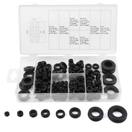 180pcs Rubber Grommet Kit 1/4", 5/16", 3/8", 7/16", 1/2", 5/8", 7/8", 1" Electric Washing Machine Seal