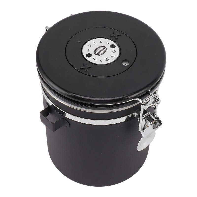 1.5L Coffee Canister Coffee Container with Scoop Date Tracker Stainless