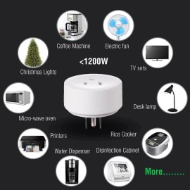 tonerprof Wireless Remote Control Outlet Plug Expandable Light Switch 500 FT White 4 Packs