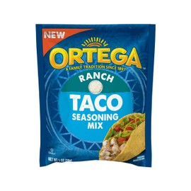 Ortega Seasoning Mix, Ranch Taco Seasoning, 1 Ounce (Pack of 12)