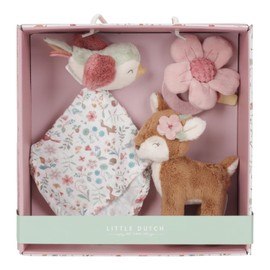 Little Dutch 9015 Gift Set 3 Pieces (Comforter Towel, Grasping Toy, Stuffed Toy), Fairy Garden
