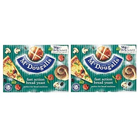 McDougalls Dried Yeast Sachets Fast Action 8 x 7g - Pack of 2