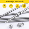 Threaded Rods M8 x 30 cm Threaded Rod Stainless Steel
