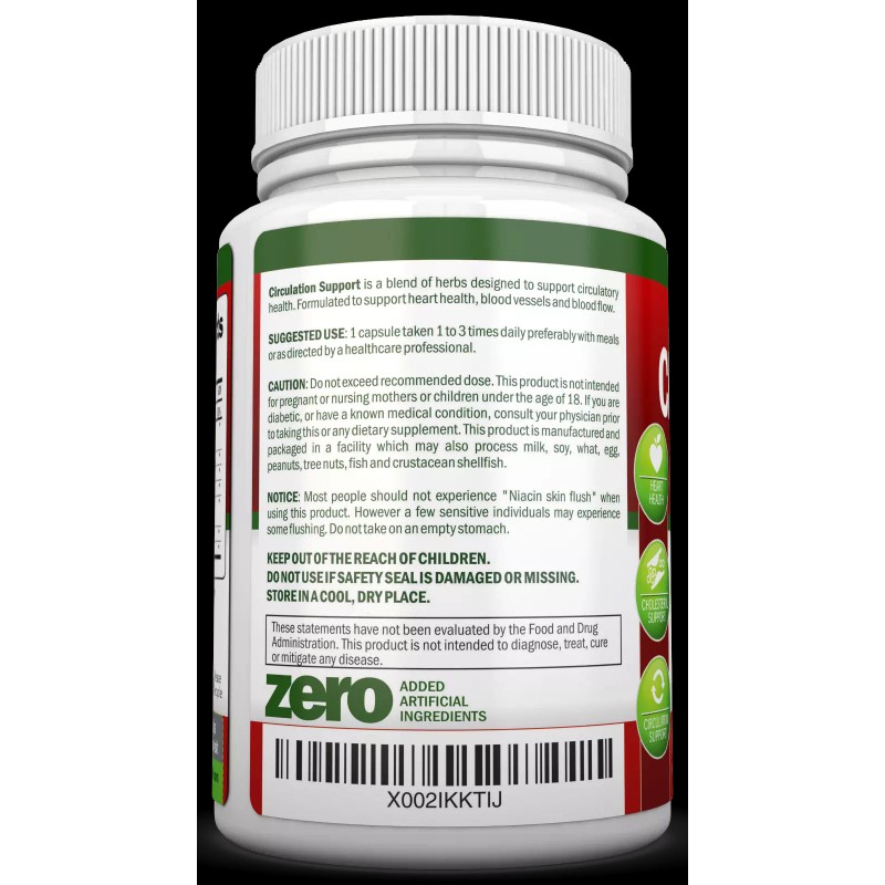 NutriONN Blood Circulation Support - Natural Formula for Healthy Blood