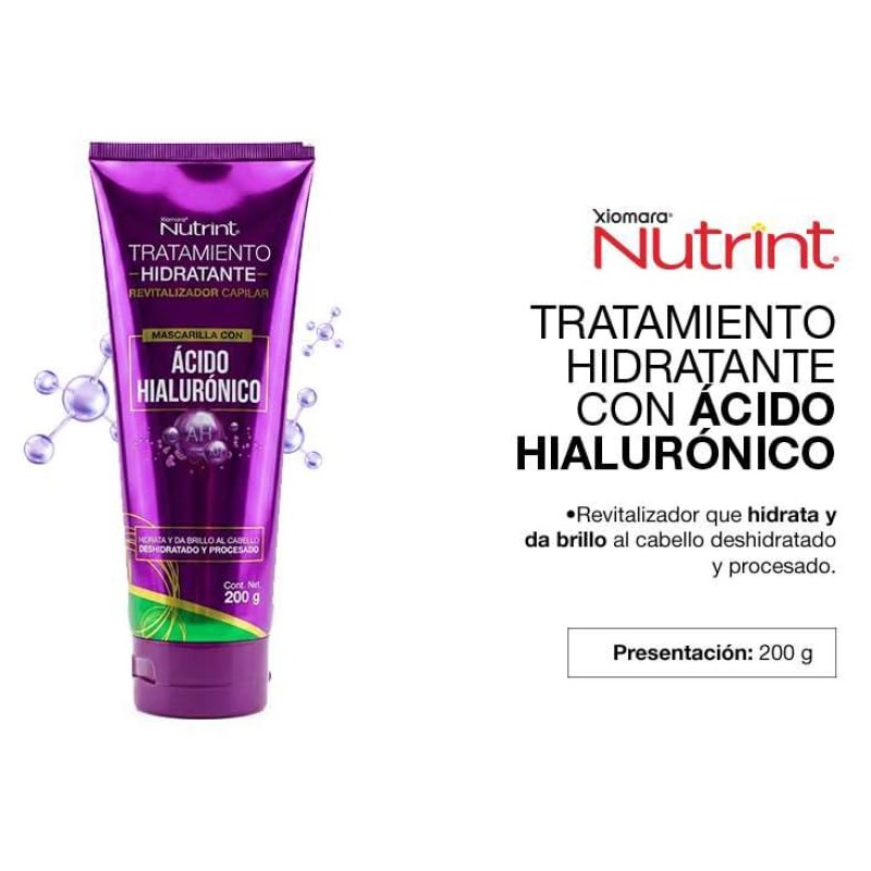Xiomara Nutrint Mascarilla con Ácido Hialurónico Hidratante Capilar 200 g