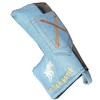 Denim Golf Putter Cover Pin Type Magnetic Blue