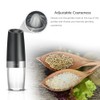 Homgeek Portable Automatic Electric Gravity Pepper Grinder Blue LED Light