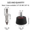 Rrina 2 Sets Universal Anti Slip Tripod Foot 1 Set