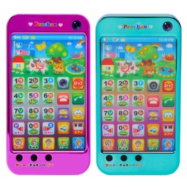 Tsuyama A123 Pen-chan Toy, Touch Panel Smartphone, No Color Selection, Pink/Blue