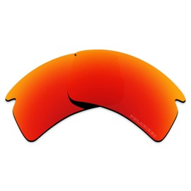 Alphax Fire Red Optimized Polarized Engraved Replacement Lenses for Oakley Flak 2.0 OO9295