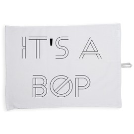 Hippowarehouse It's a bop Tea Towel Eco Printed Dish Cloth Kitchen accessory 50cmx70cm 100% Cotton