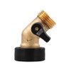 Camco Solid Brass 45 Degree Drinking Water Valve with Garden