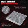 Engine Air Filter & Cabin Air Filter Combo Set Compatible
