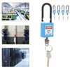 5Set 38mm Lockout Tagout Lock Nylon Durable Dustproof Insulated Safety