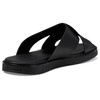 Cole Haan Men's Nantucket Cross Strap Sandal, Black/Black, 11