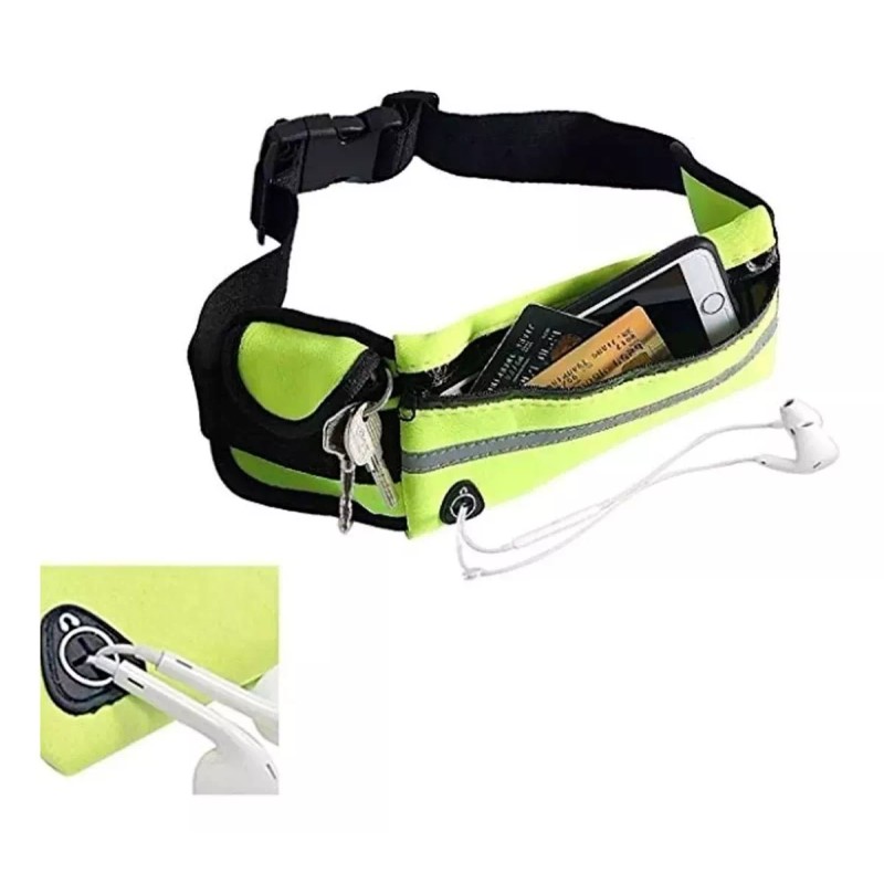 Mafab Cangurera Deportiva Salida Audífonos Cinturón Elástico