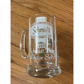 Schmidt Vintage Schmidt Beer Collector Series VIII Bald Eagles Heavy Glass Mug Stein 8