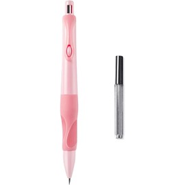 Pxiryanlow A Set of Pink 2mm Mechanical Pencil with Pencil Lead have Posture Correction Design,Refills Mechanical Pencil for Writing Drawing Sketching Drafting Pencil Eraser Refills Mechanical 2b