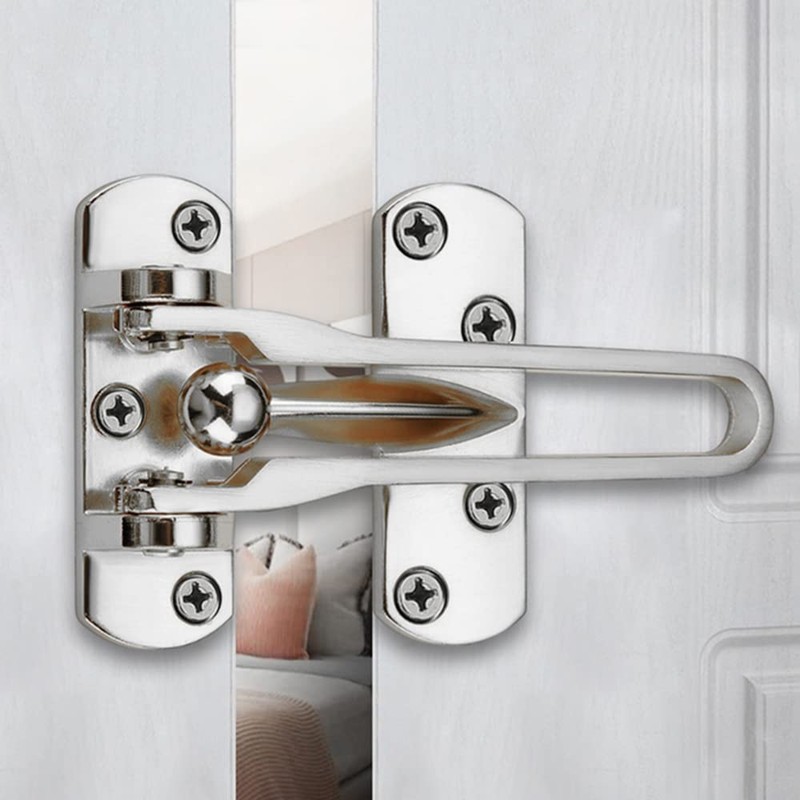 Front Door Restrictors, Security Chain Limiter Zinc Alloy Door Protector