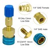 R1234YF Quick Coupler, R1234yf to R134a Adapter, High/Low Side R1234yf
