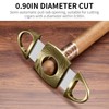Cigar Cutter Double Sharp Blade Carving Cutter for Straight Cut