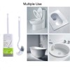 Marbarsse Bathroom Toilet Bowl Brush and Holder, Curved Design Toilet