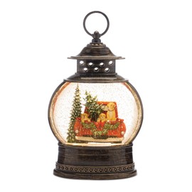 Melrose International LED Snow Globe with Pickup Truck 11.5" H