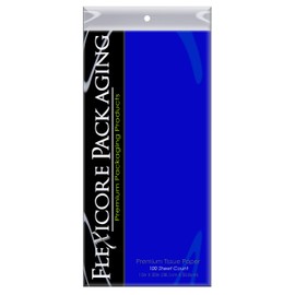 Royal Blue Gift Wrap Pom Pom Tissue Paper- 100sheets 15x20inches