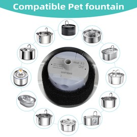 Ultra-Quiet Replacement Pump for Stainless Steel Cat Water Fountains - SMA-800 Motor - Safe and Easy to Clean with Low Voltage DC 5V and USB Cable (Side Suction Pump)