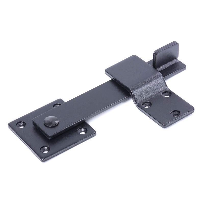5.5" Barn Door Flip Latch Farm Gate Latch, Matte Black,