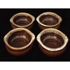 HF Coors China 4 Vtg HF Coors Brown Drip Glaze