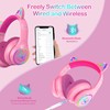 LOBKIN Bluetooth 5.3 Auriculares para niños con Funda - RGB