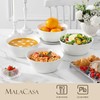 MALACASA Large Salad & Soup Bowls - Set of 4,