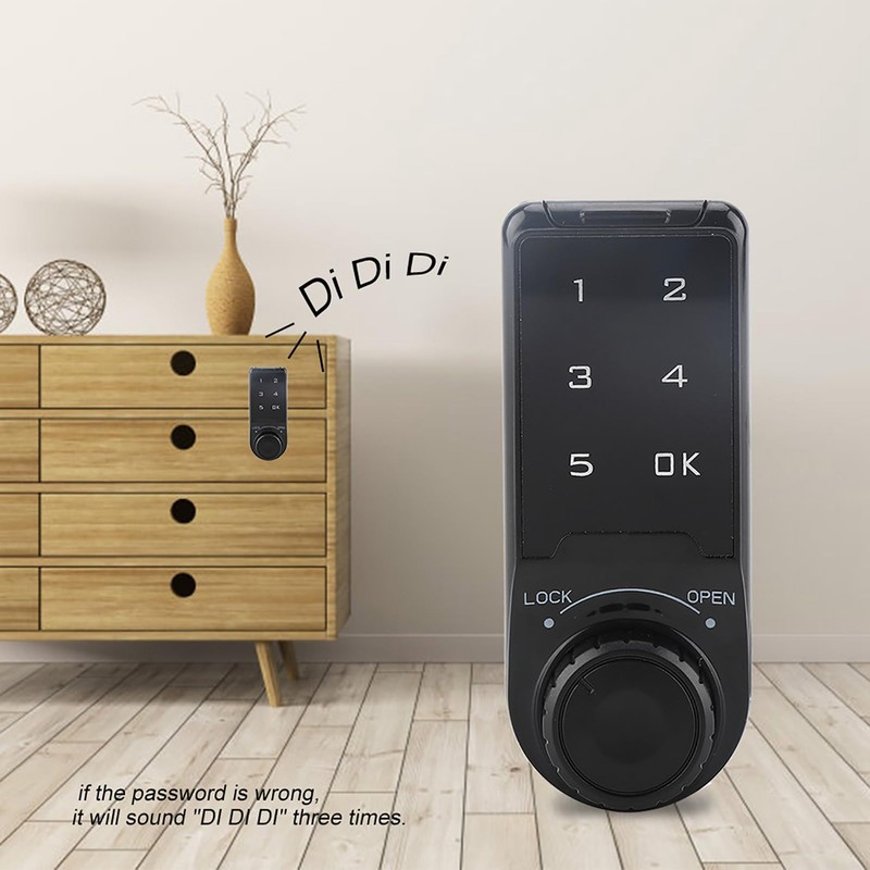 Hapivida Cabinet Password Lock, Digital Code Lock Keyless Cabinet Drawer