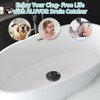 Aluvor Shower Hair Drain Catcher, Silicone Bathtub Drain Hair Catcher