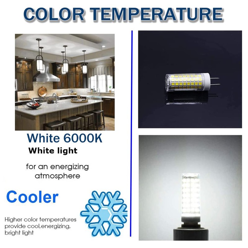 PIPIZHU G8 Light Bulbs 7W, 75W G8 Halogen Bulb Replacement,