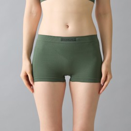Gunze BODYWILD Women's Boxer Shorts, 3D Shaped, Stretchable Material, Fits Body Movement, Black