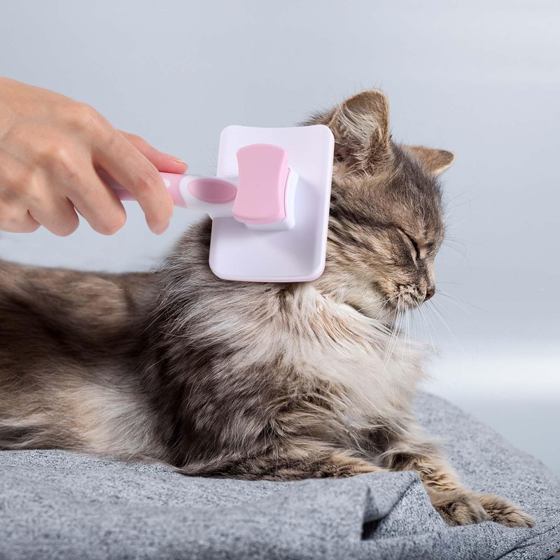 Vinabo Cat Brush,Dog Brush Cat Grooming Comb,Self Cleaning Pet Slicker