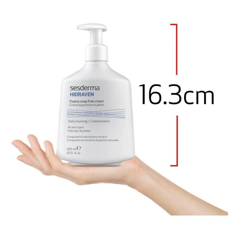 Hidraven Crema Espumosa Sin Jabon 300 Ml