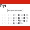 Pepy Aero Graphite Professional Drawing Pencils - Set of 12