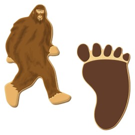 Foose Cookie Cutters Bigfoot Cookie Cutter 2 Piece Set, Sasquatch, 4-4.6 in, Tin Plate Steel, USA
