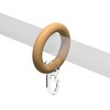 Interdeco Curtain Pole Rings with Pleat Hooks / Curtain Rings