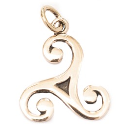 Windalf Jewellery Pendant Apolonia 2.2 cm Small Triskele Bronze, Bronze, No Gemstone