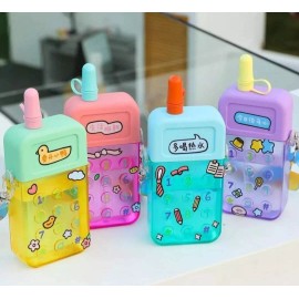 24x7 Cantimplora  Botella De Agua Portatil Con Correa Kawaii